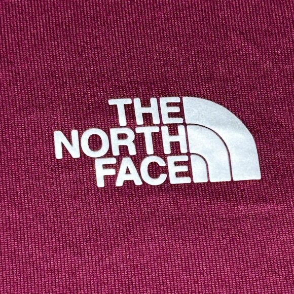 North Face Pullover Mens Large Maroon Elevation Quarter Zip Outdoor Shirt Hiking - Picture 3 of 14